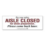 Aisle Closed Signs – Set of two (2)