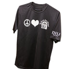 Peace, Love, DHJ T-shirt